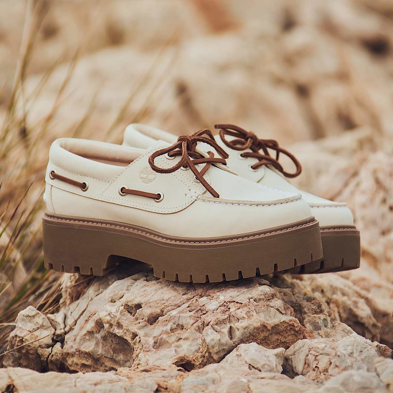 Women's Stone Street Platform Boat Shoe - 5