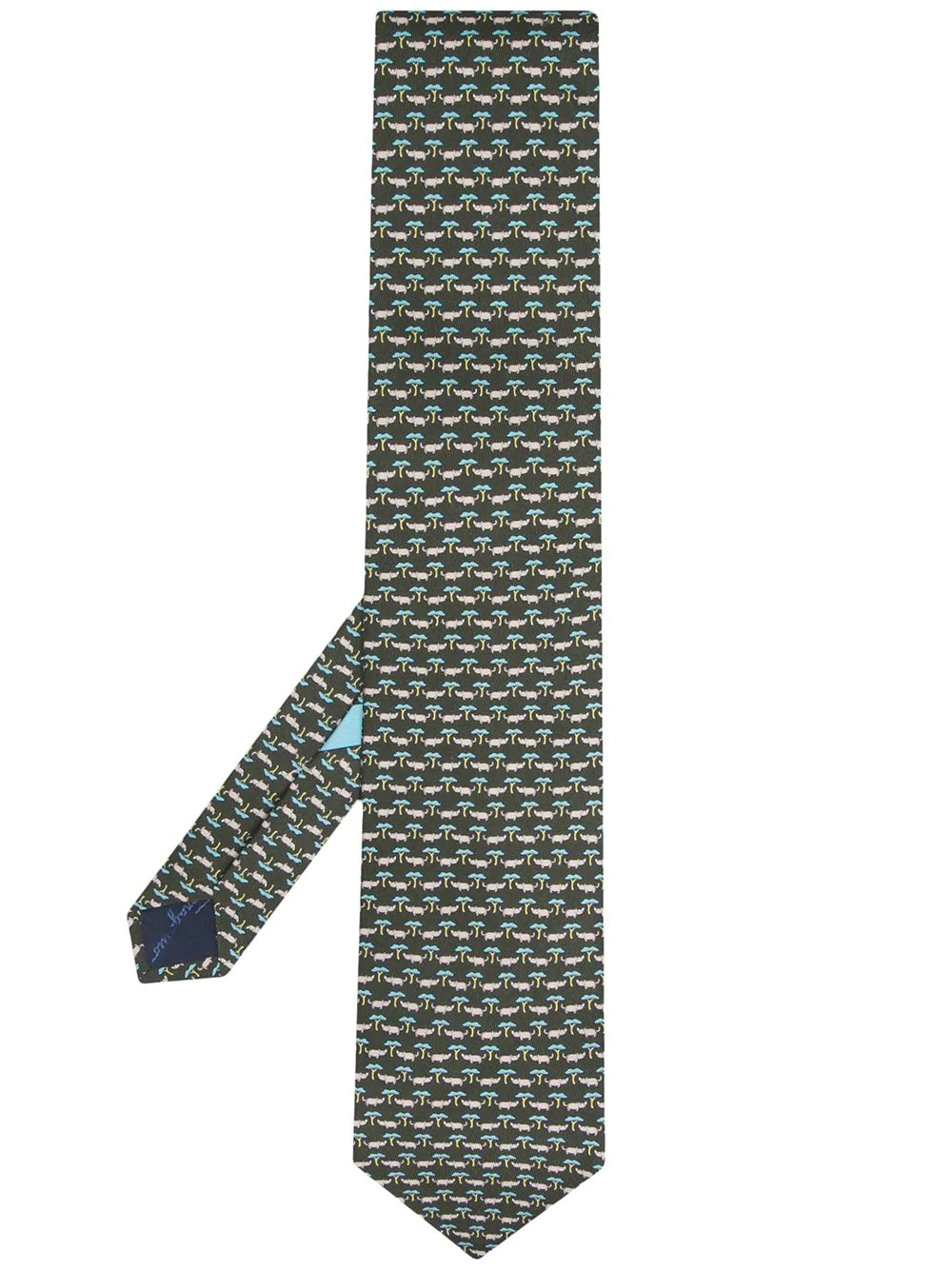 animal-print tie - 1