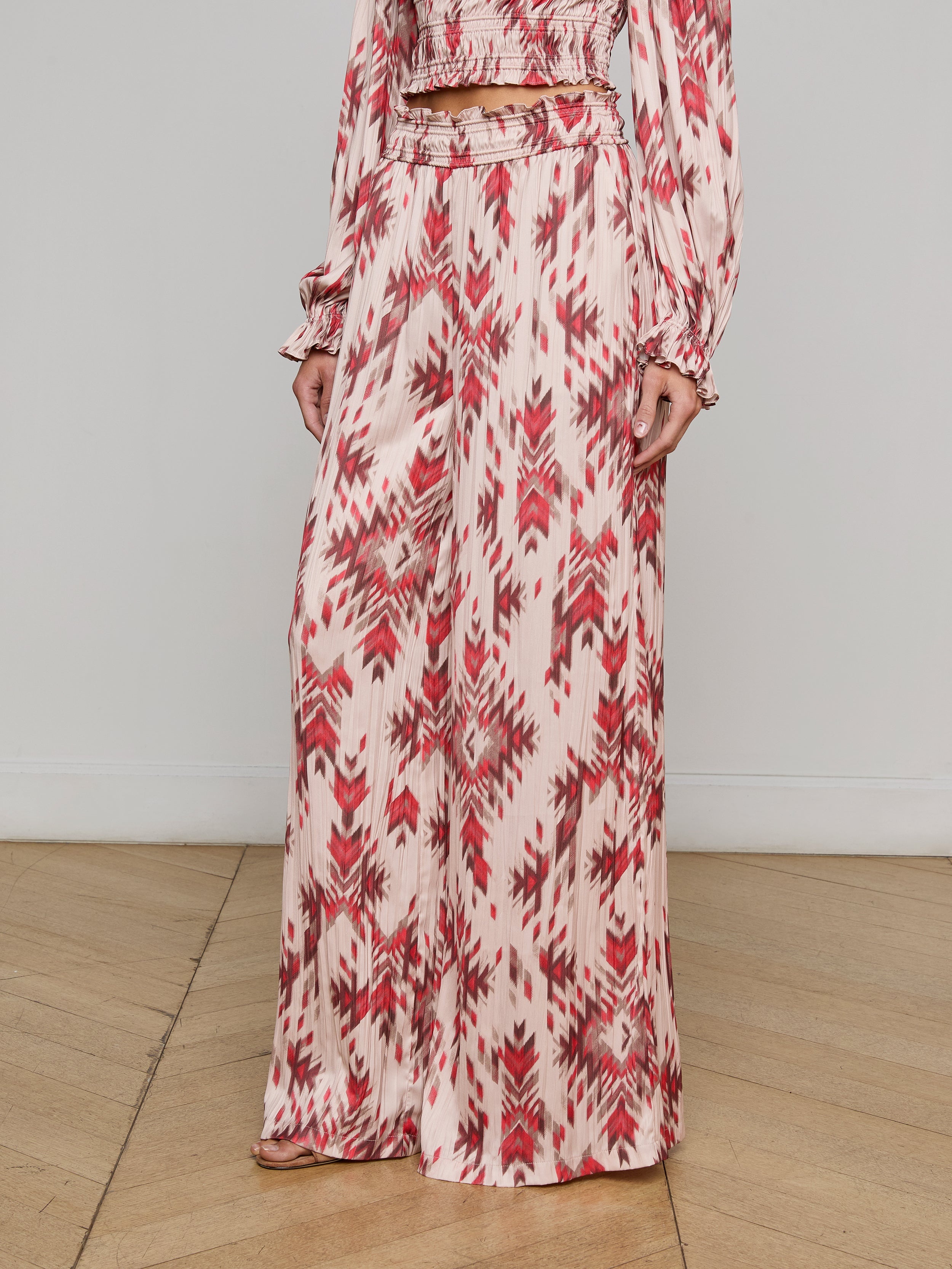 Lyra Satin Wide-Leg Pant - 3