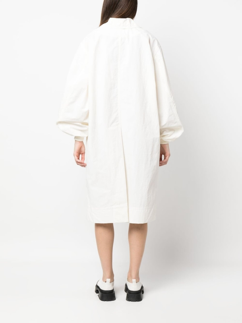 long puff-sleeve trench coat 4