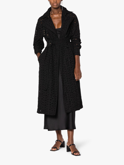 Mackintosh POLLY BLACK EMBROIDERED TRENCH COAT outlook