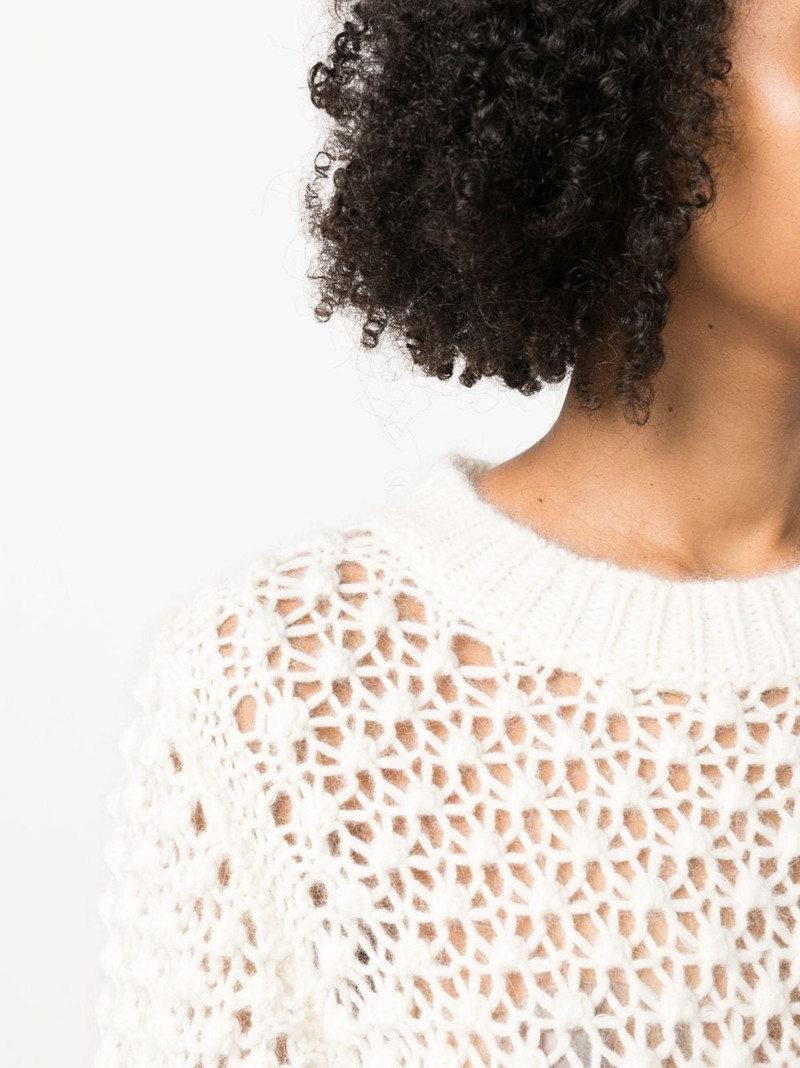 open-knit long-sleeve jumper 5
