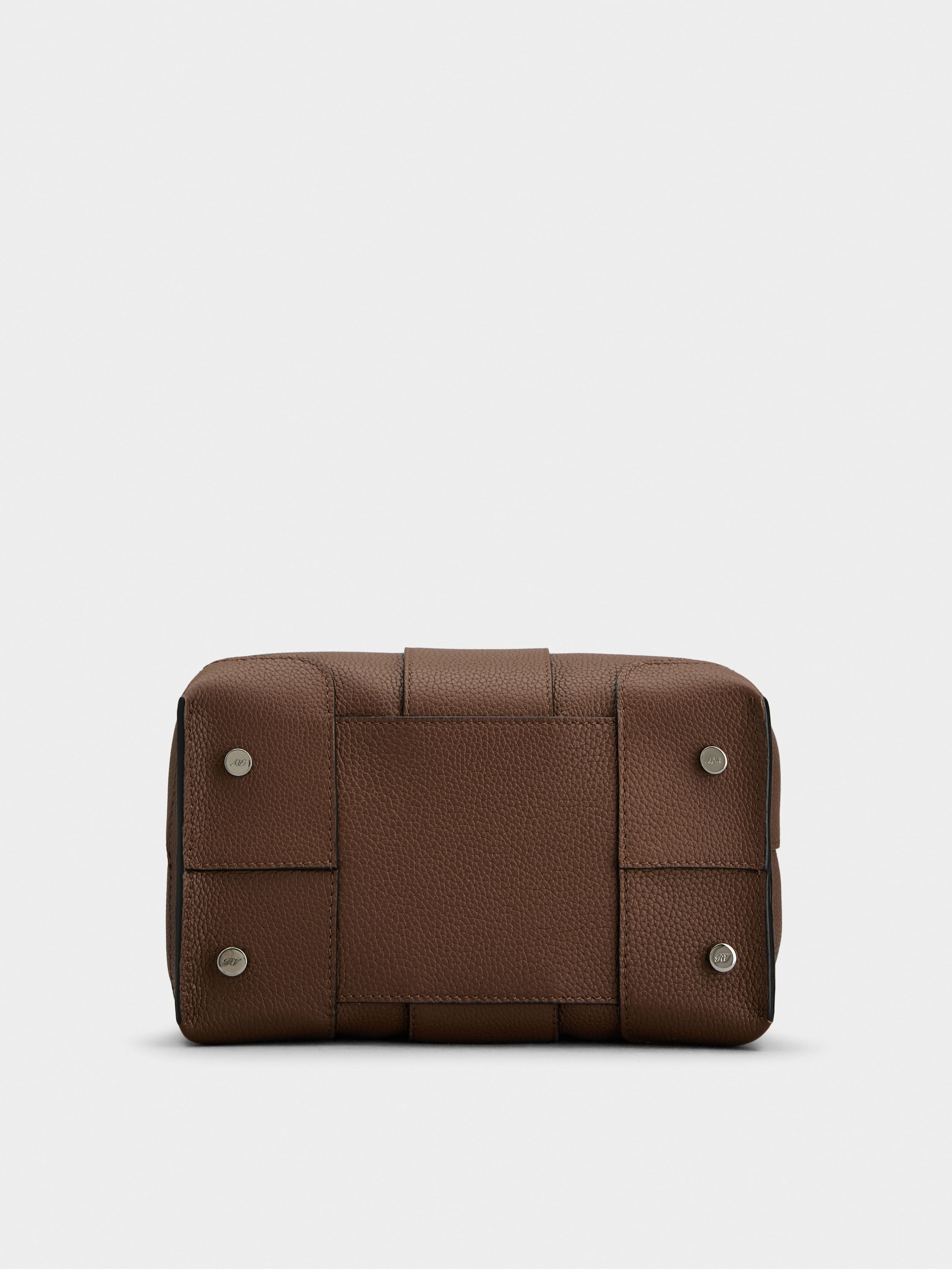 Viv' Choc Mini Shopping Bag in leather - 5