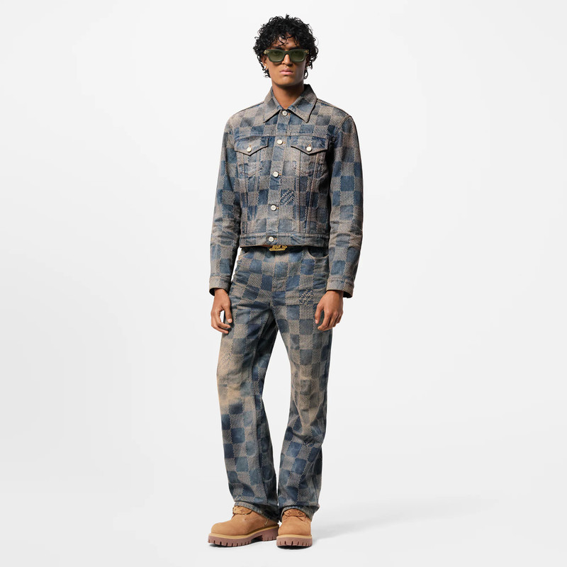 Louis Vuitton Damier Washed Denim Jacket outlook