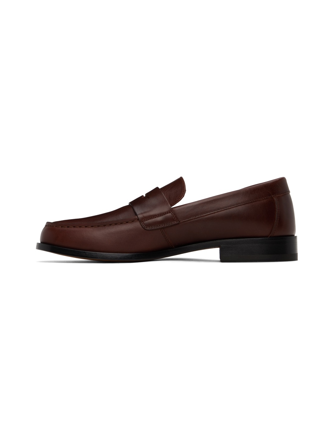 Brown Leather Loafers - 3