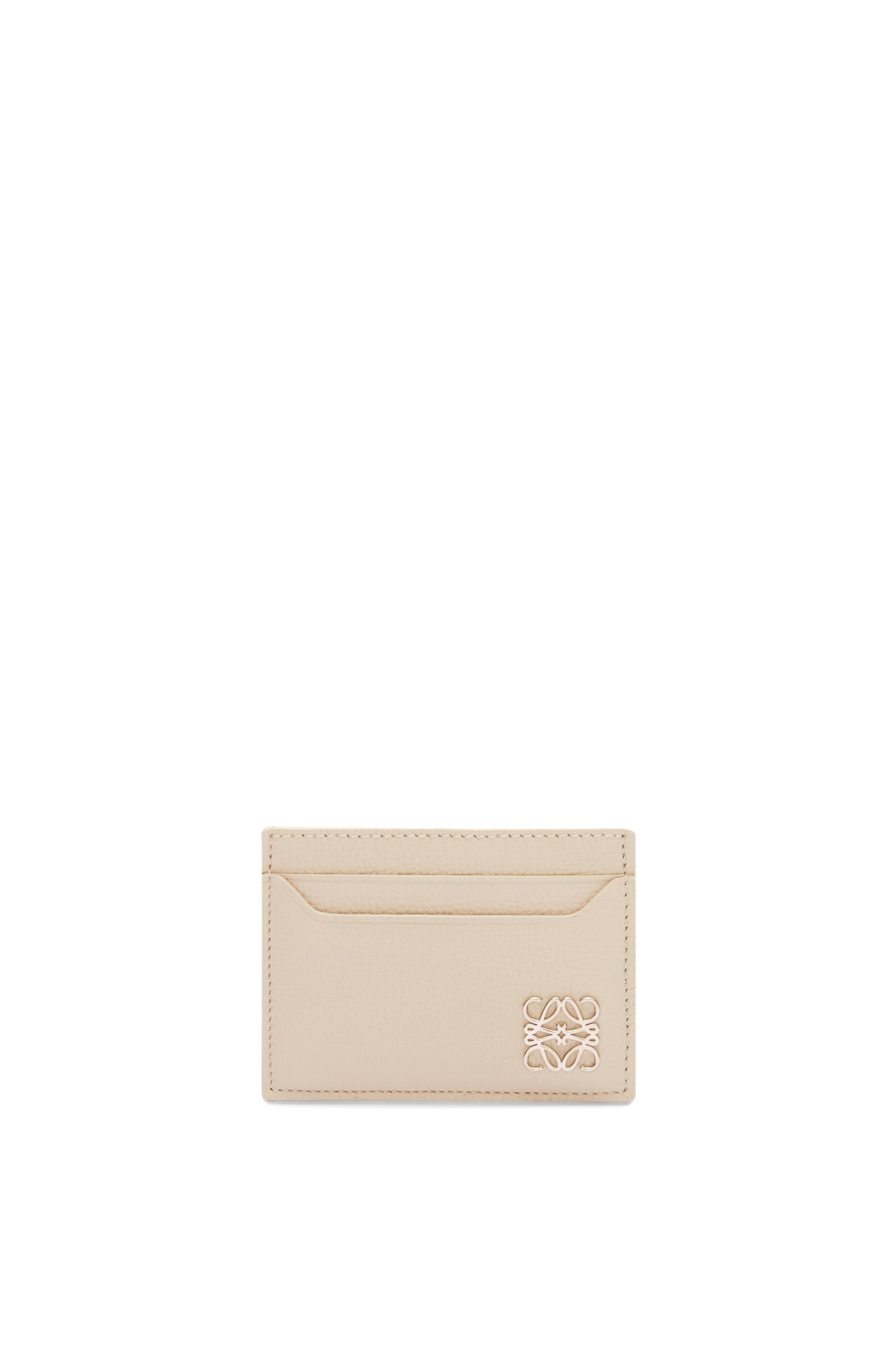Anagram plain cardholder in pebble grain calfskin - 1