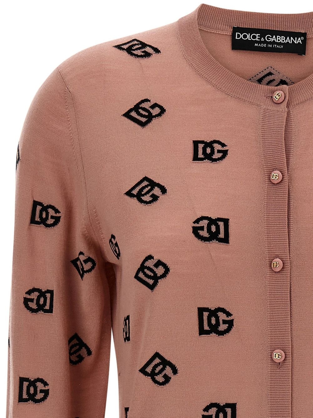 logo-print cardigan - 3