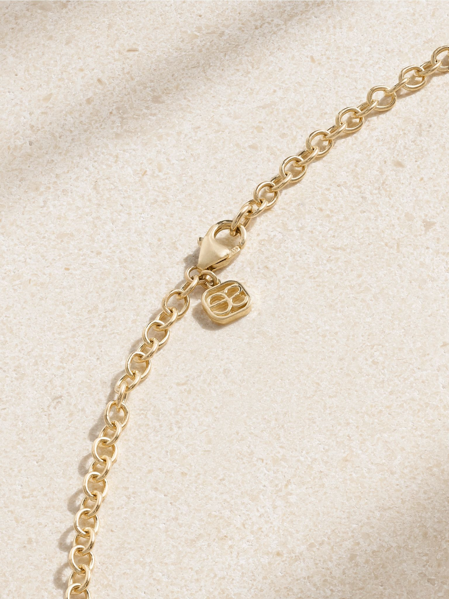 Icon Combo 14-karat gold, diamond and enamel necklace Gold - 3