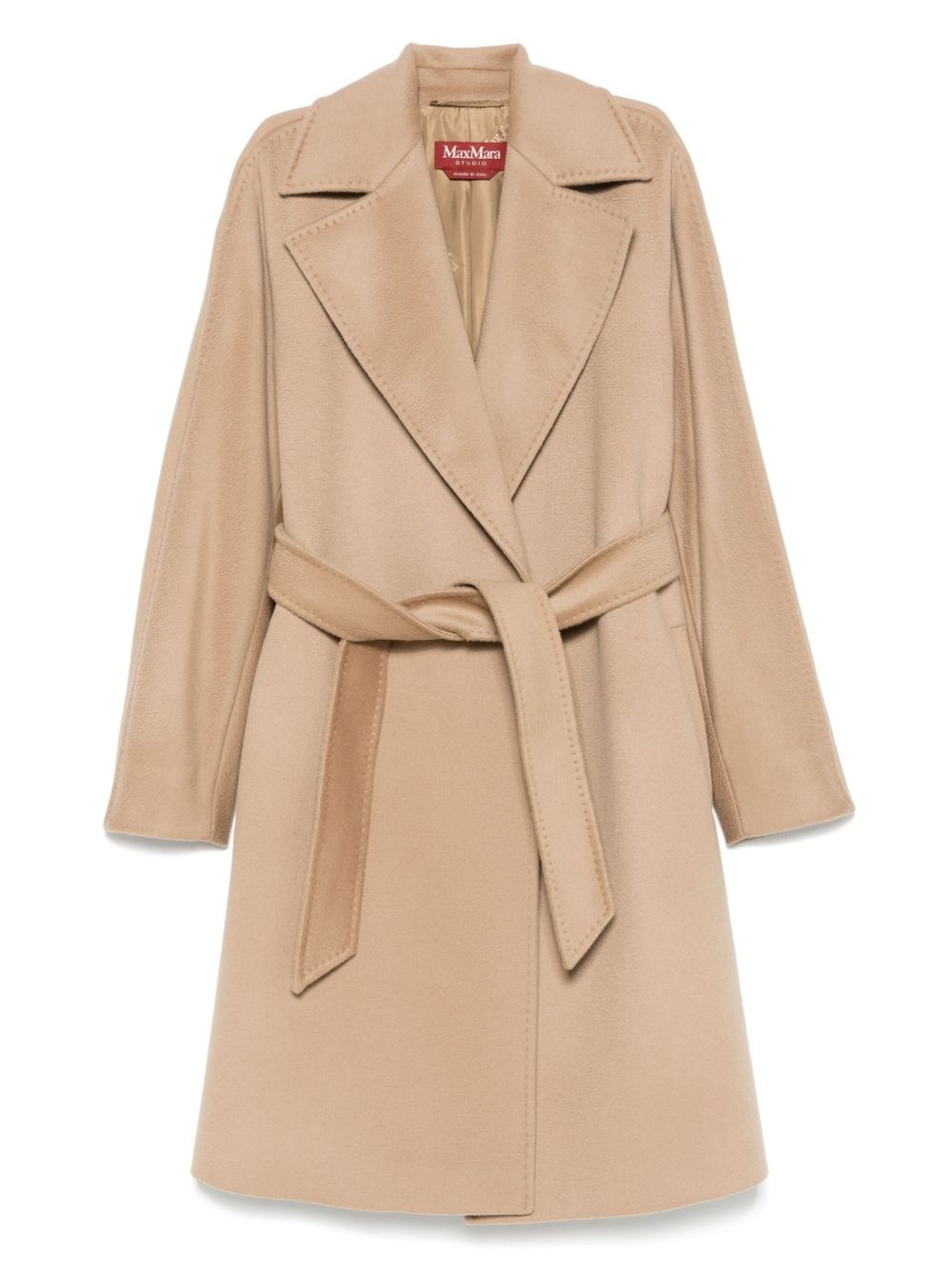 virgin-wool trench coat - 1
