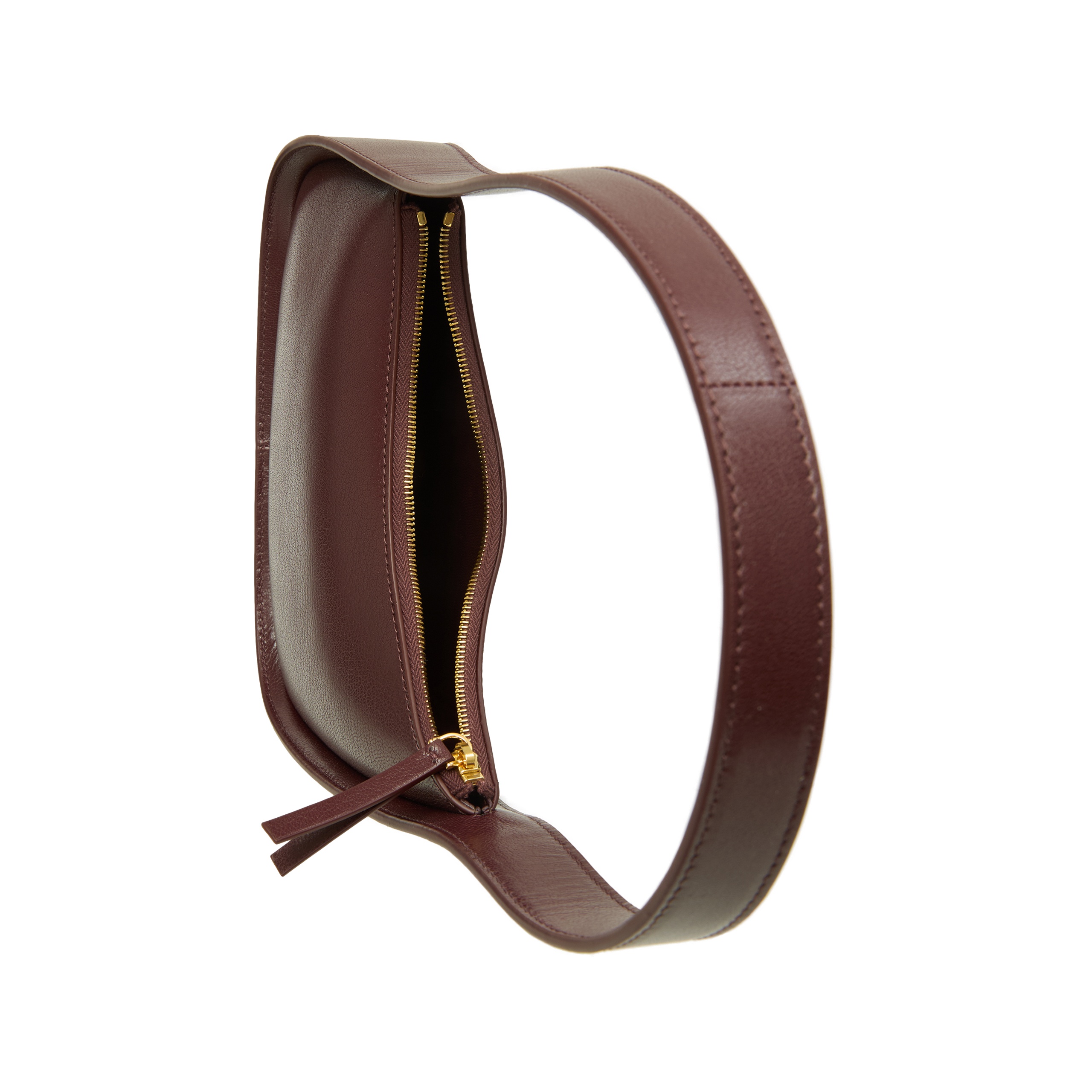 HALF MOON LEATHER BAG - 4