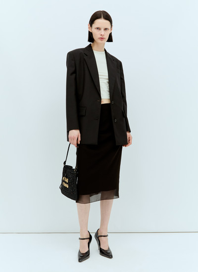 Prada Georgette Midi Skirt outlook