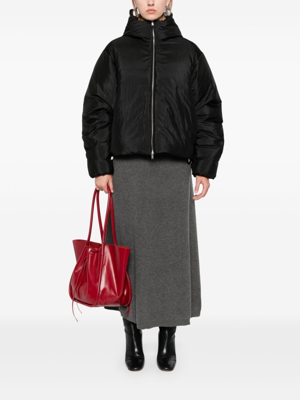 hooded puffer jacket - 2