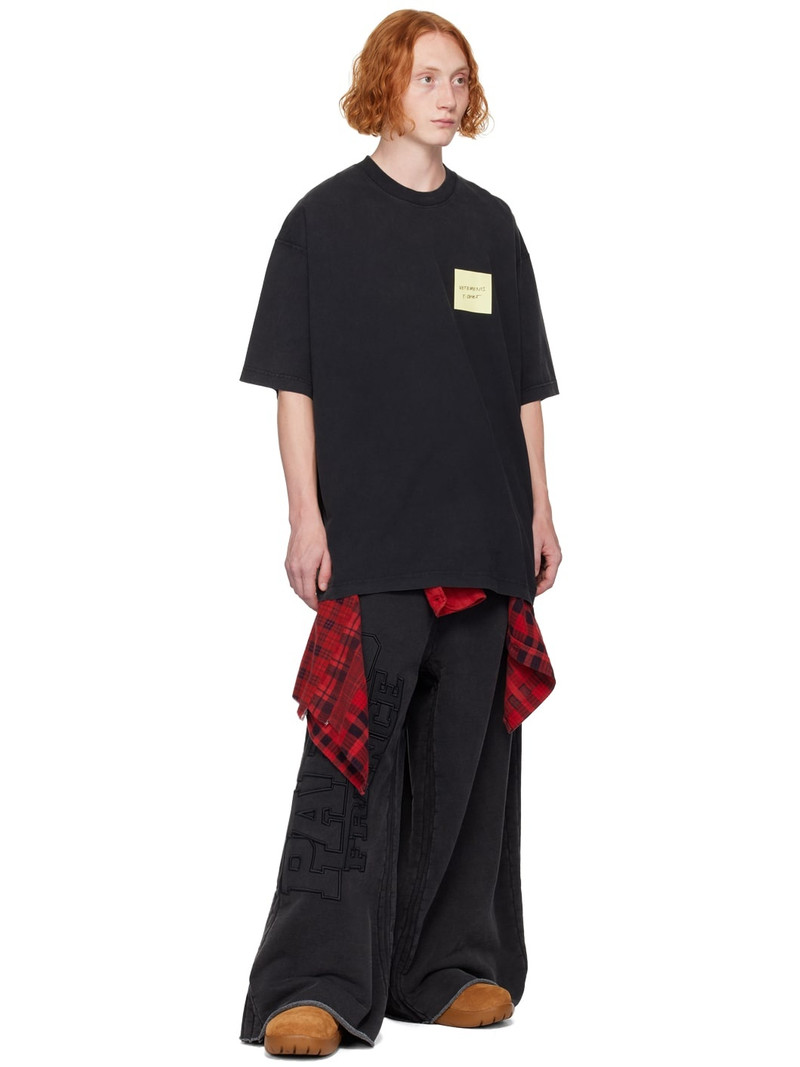 VETEMENTS Black 'Paris' XXXL Sweatpants outlook