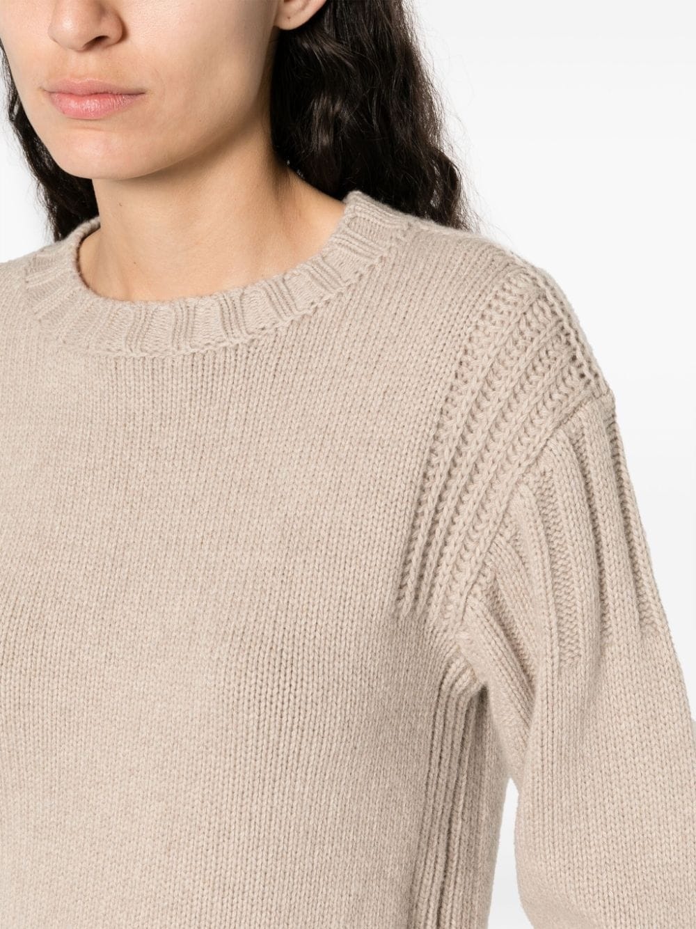 ribbed cashmere jumper - 5