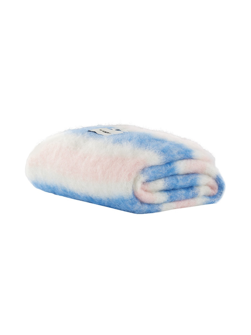 TEKLA Blue & Pink Le Corbusier Mohair Blanket outlook