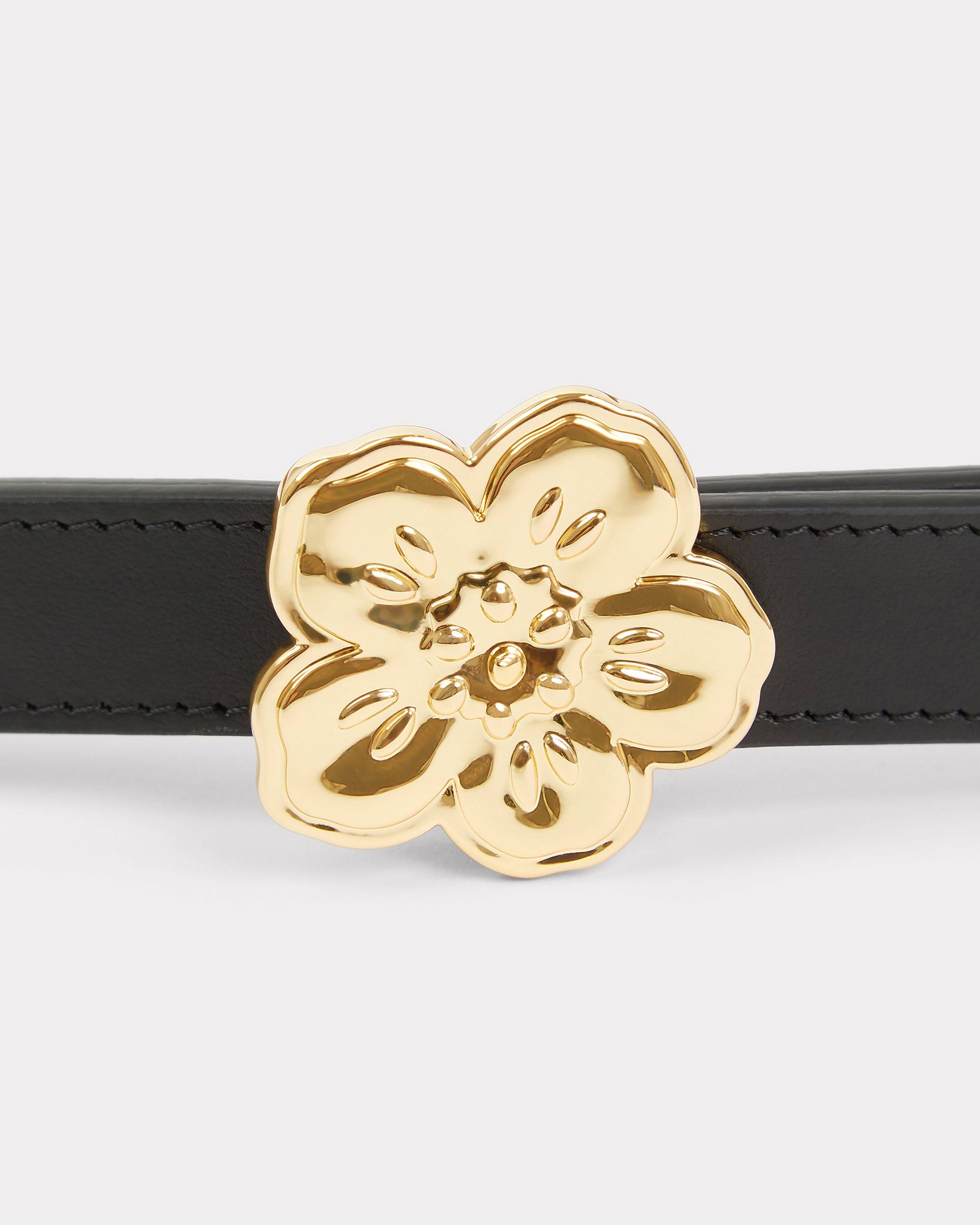 'BOKE FLOWER' leather reversible belt - 3