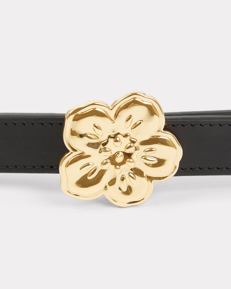 'BOKE FLOWER' leather reversible belt 3