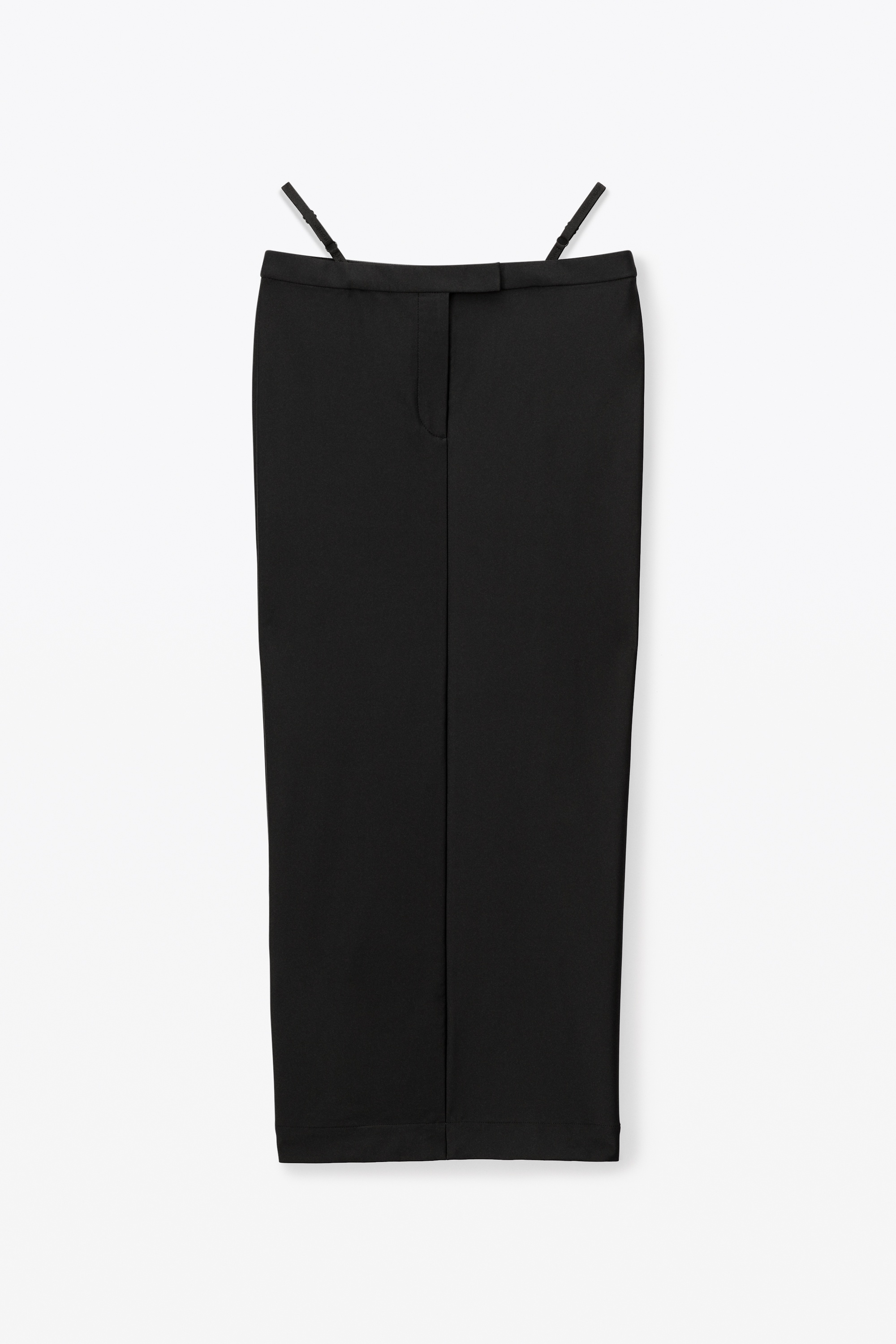 fitted long skirt in stretch tailoring - 1