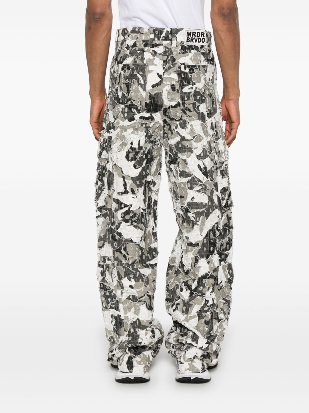 Micro Distressed cargo jeans - 4
