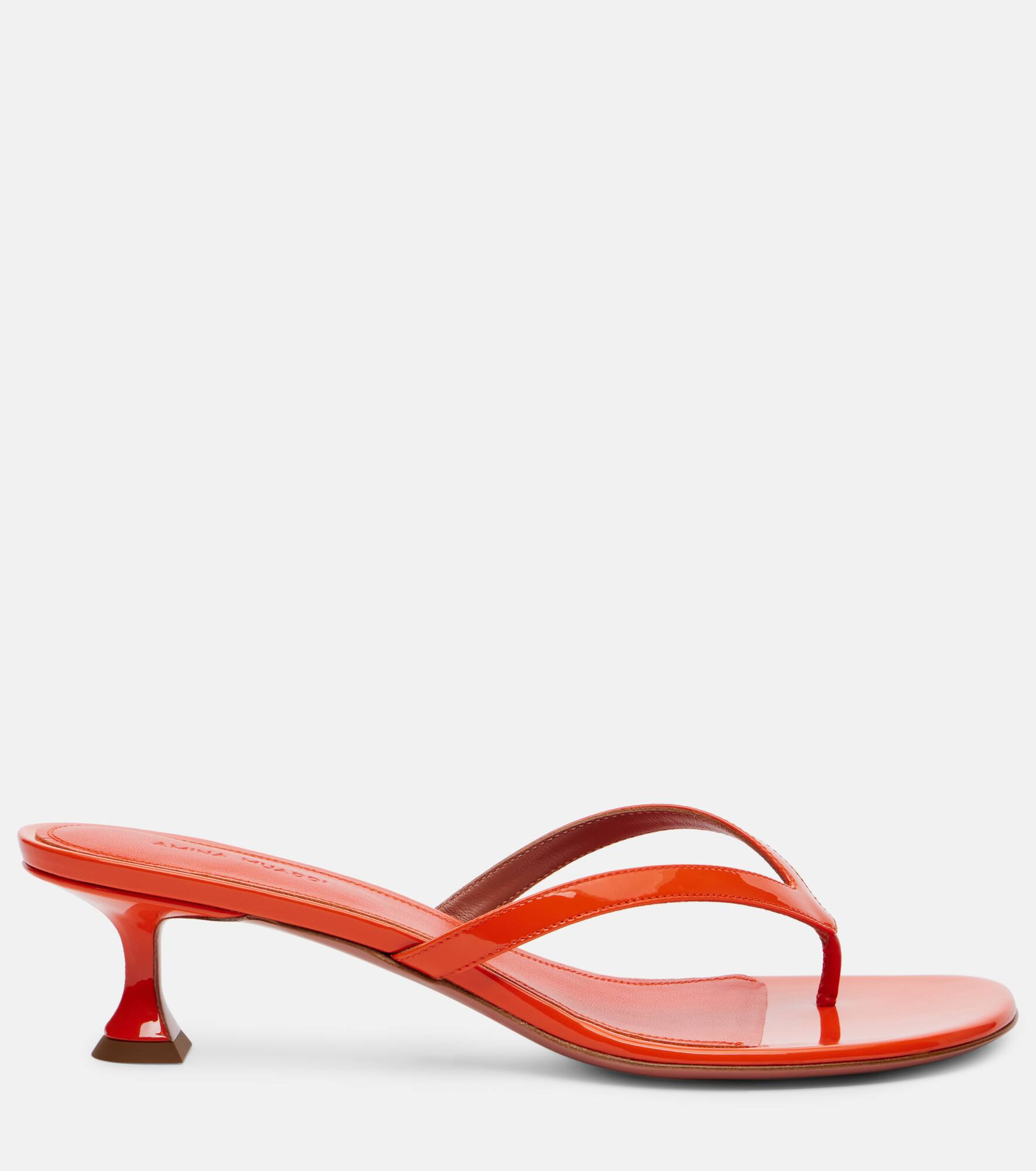 Juliette 45 patent leather thong sandals - 4