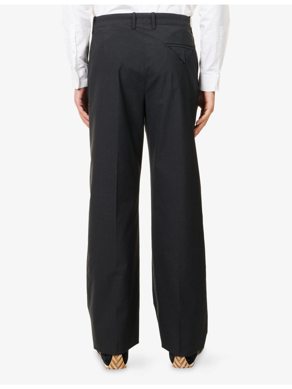 Relaxed-Fit Wide-Leg Wool Trousers - 4