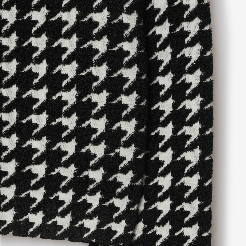 Houndstooth Nylon Blend Cardigan 6