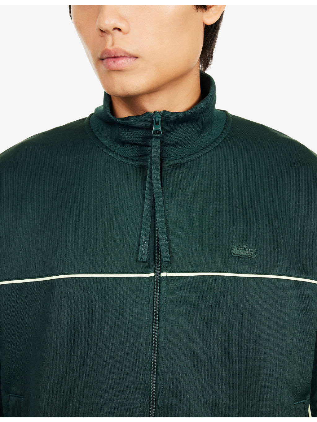 Zipped Satin-Effect Fleece Cotton-Blend Sweatshirt - 5