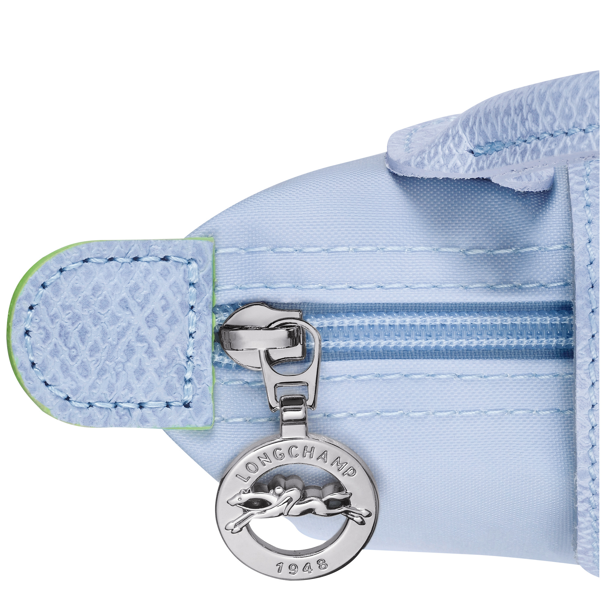 Le Pliage Green Pouch with handle Sky Blue - Recycled canvas - 5