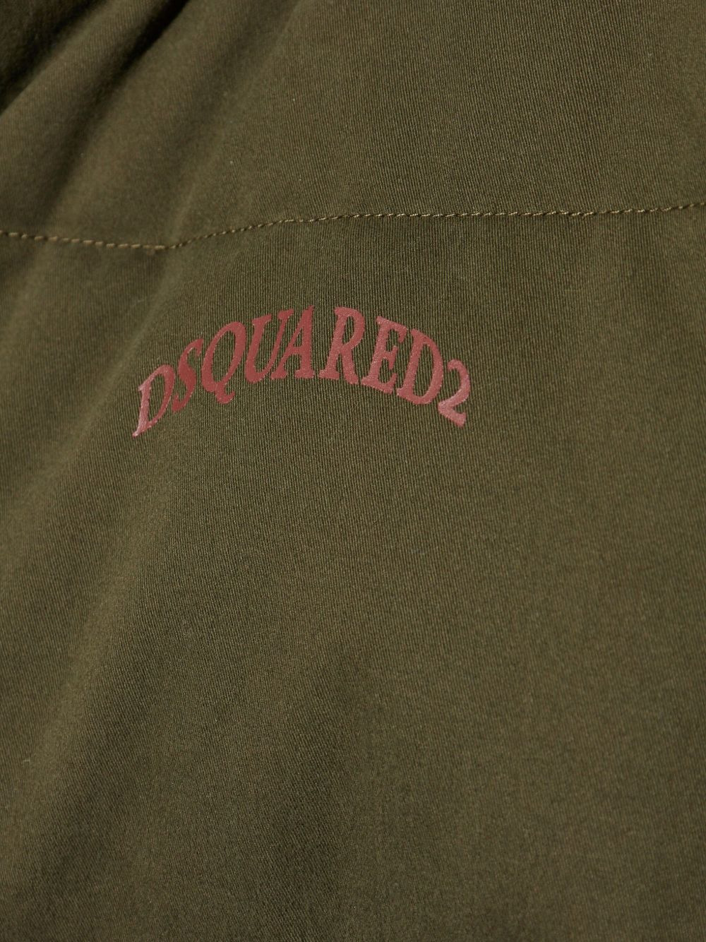 quilted logo vest - 5