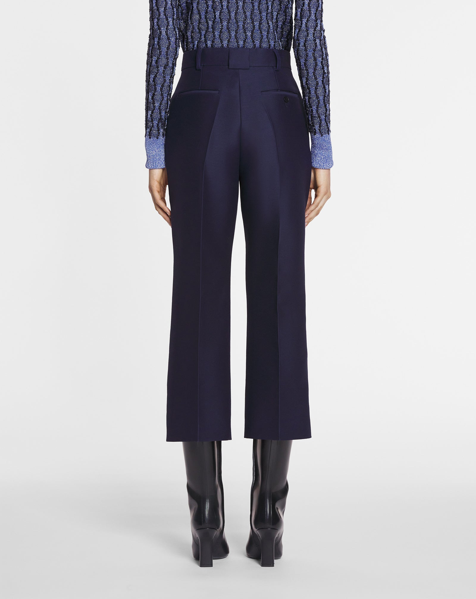FLARED CROPPED PANTS - 4