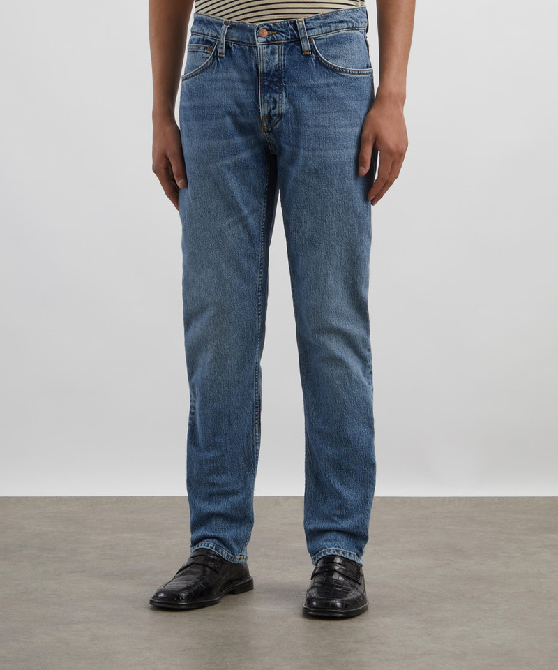 Nudie Jeans Solid Ollie Worn Vintage Slim-Fit Jeans outlook