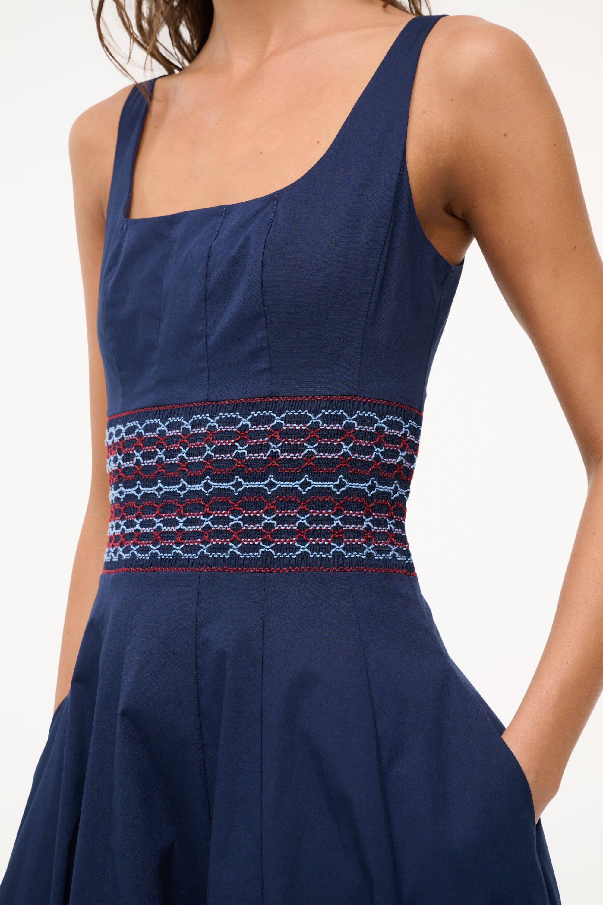 STAUD RIG DRESS NAVY - 5