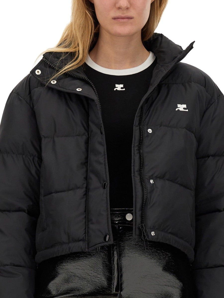 Courreges Women Down Jacket With Logo - 4