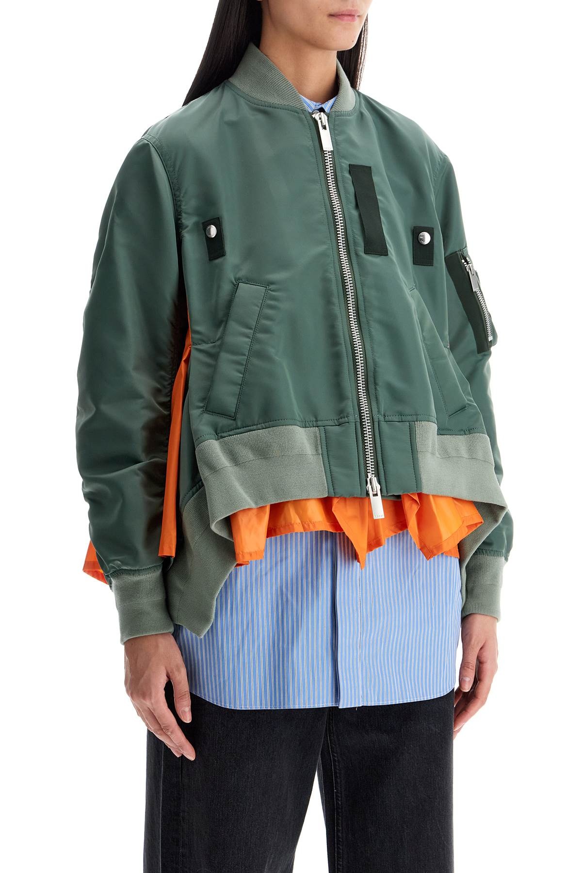 Bomber In Nylon Con Inserti - 4