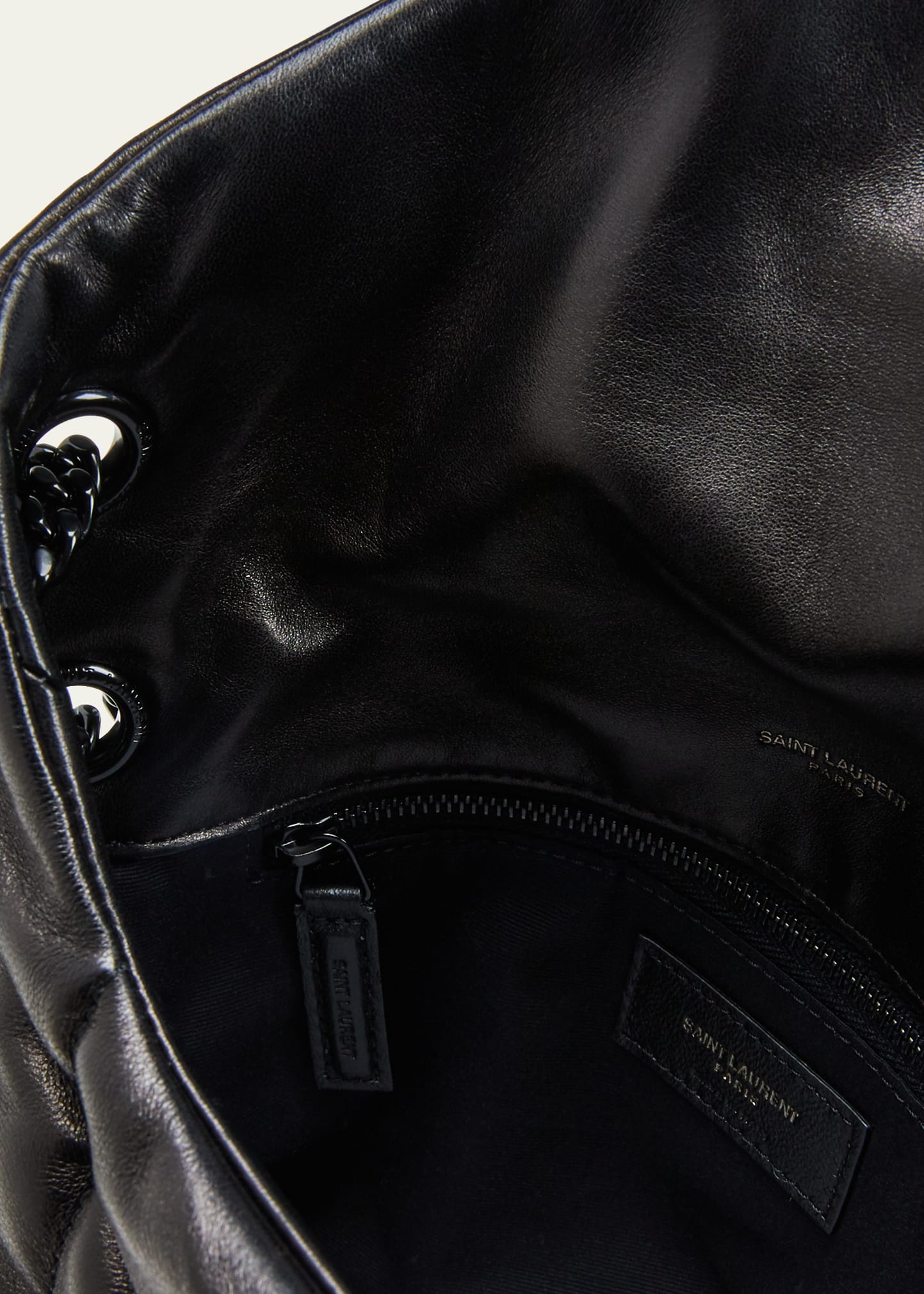 Lou Small Quilted Lambskin Leather Flap-Top Shoulder Bag, Black Hardware - 4