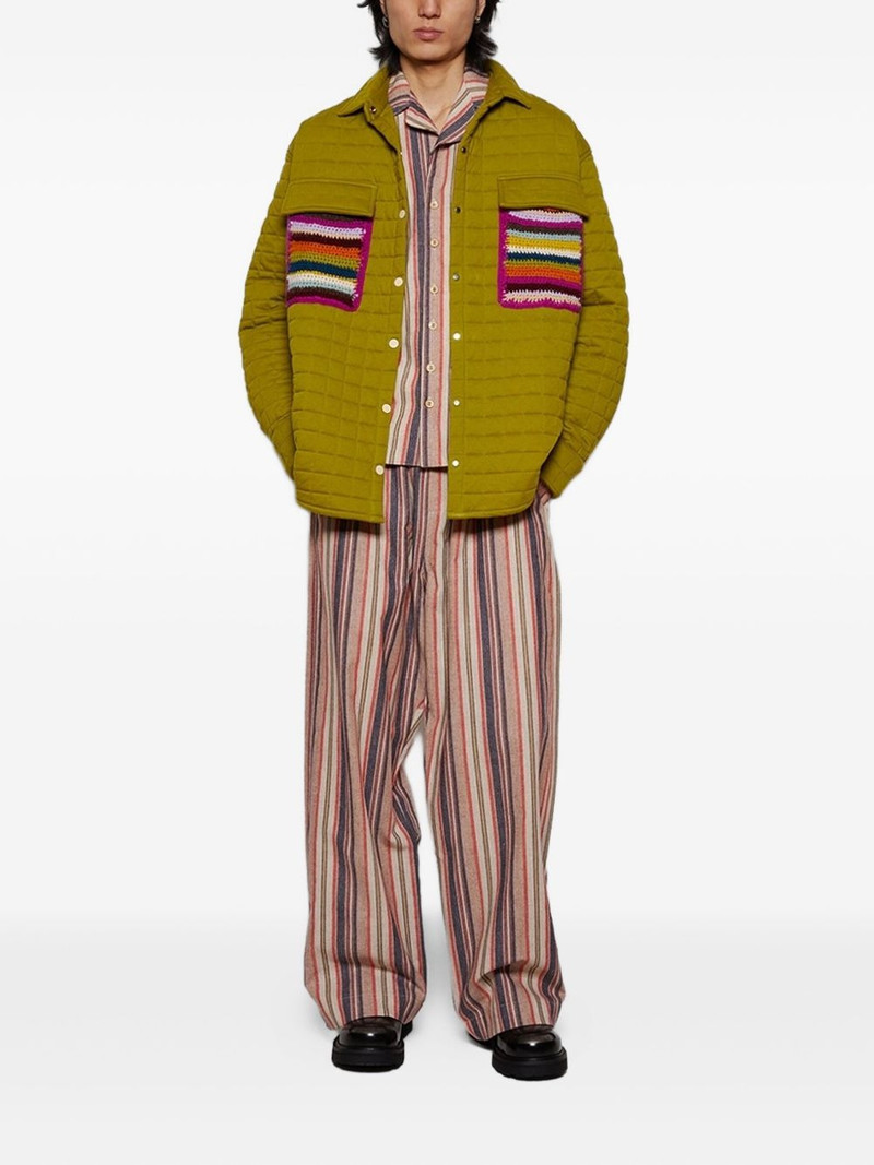 The Elder Statesman striped pocket shirt outlook