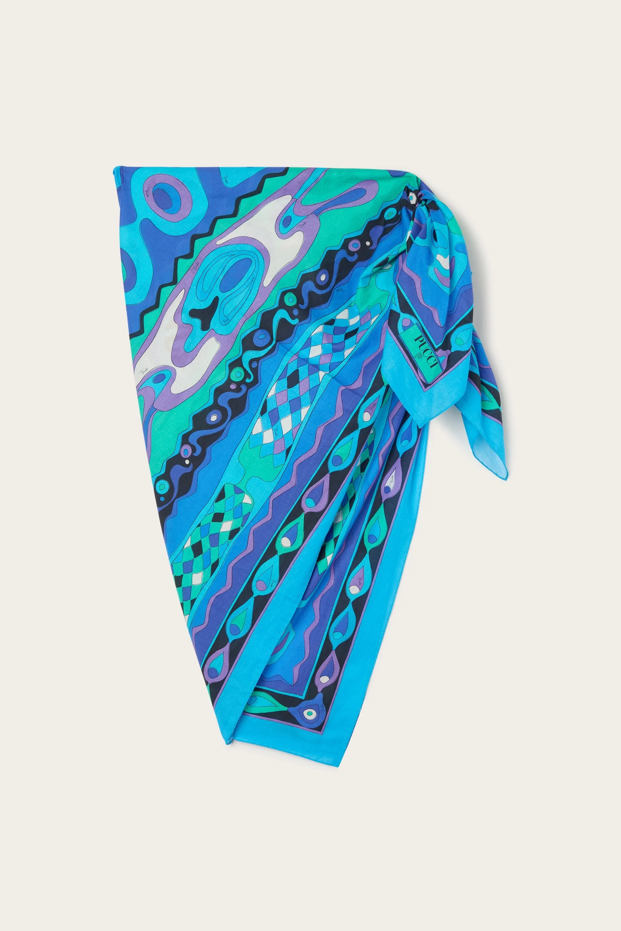 ANGOLI PRINT COTTON SARONG - 1