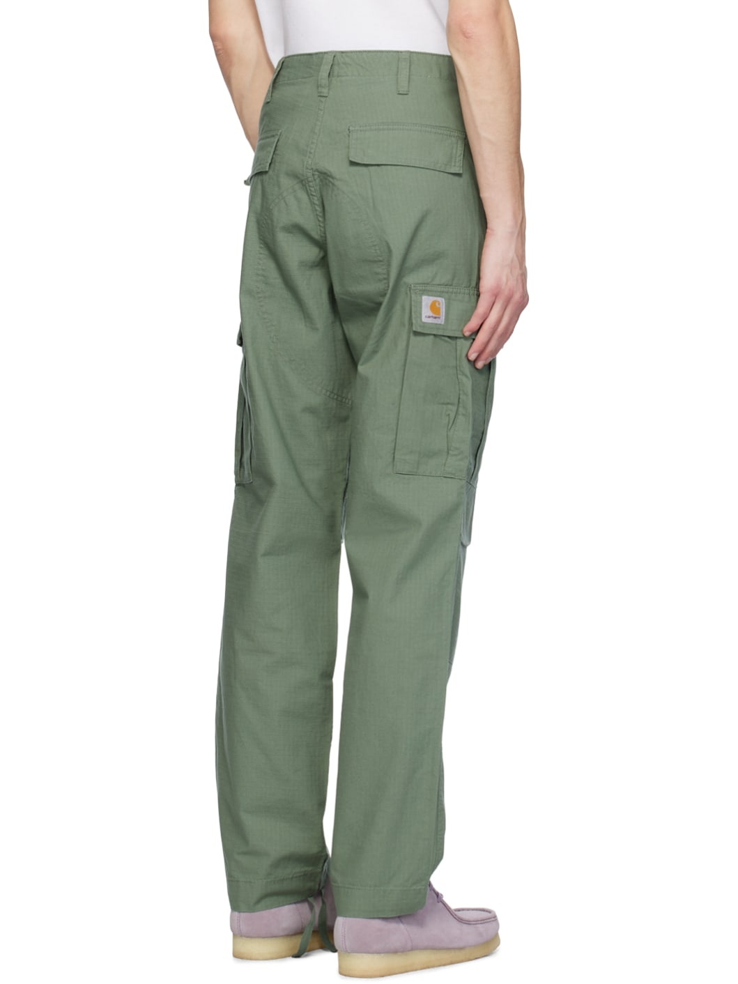 Green Regular Cargo Pants - 3