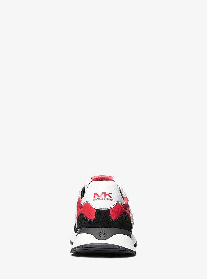 Dax Color-Block Leather and Suede Trainer 3