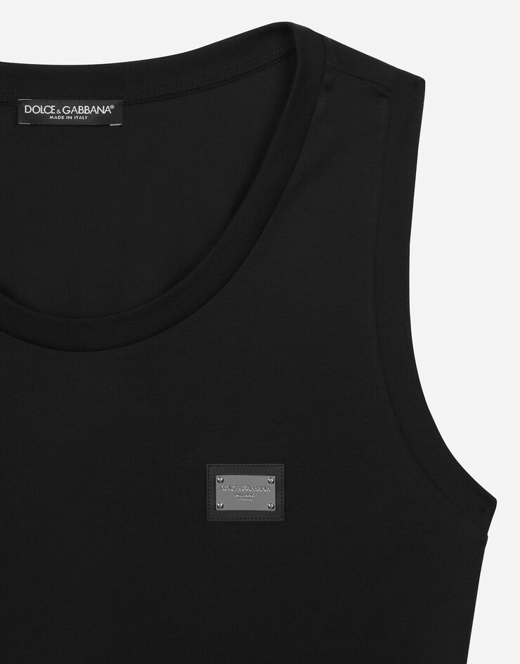 Jersey singlet with branded tag - 3