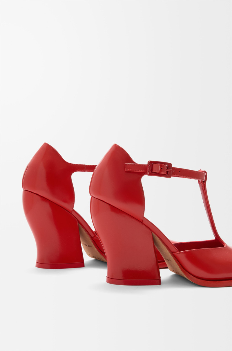 Onda T-bar pump in brushed calfskin 5