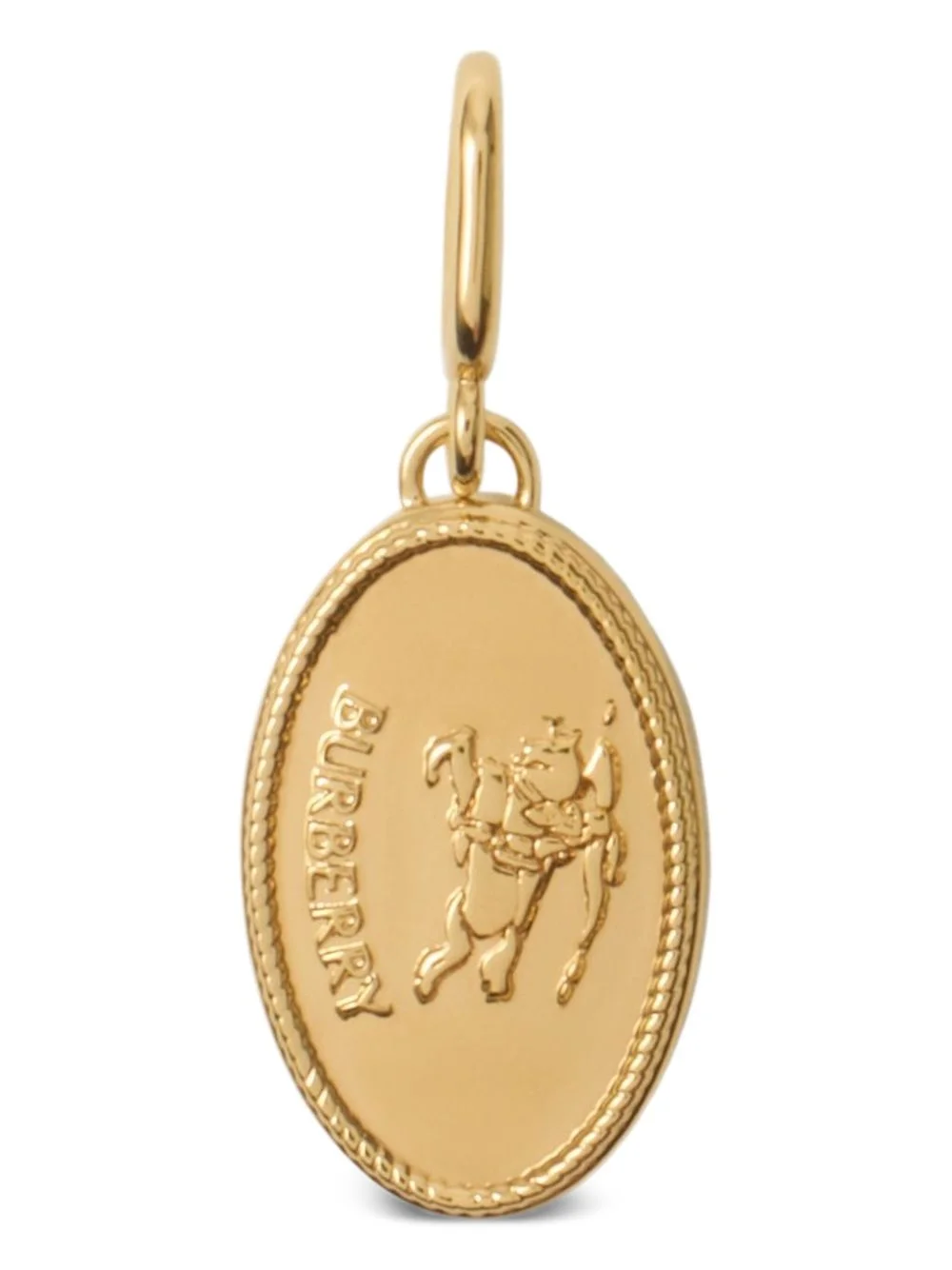 equestrian-knight oval pendant - 1