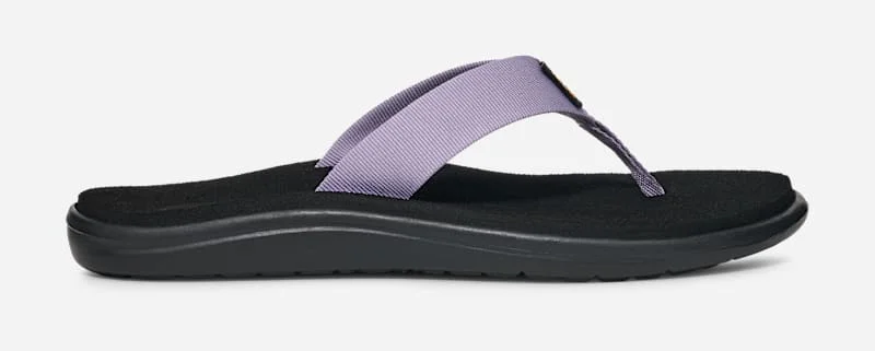 Women's Voya Flip-Flop Sandals in Red/Black - 1