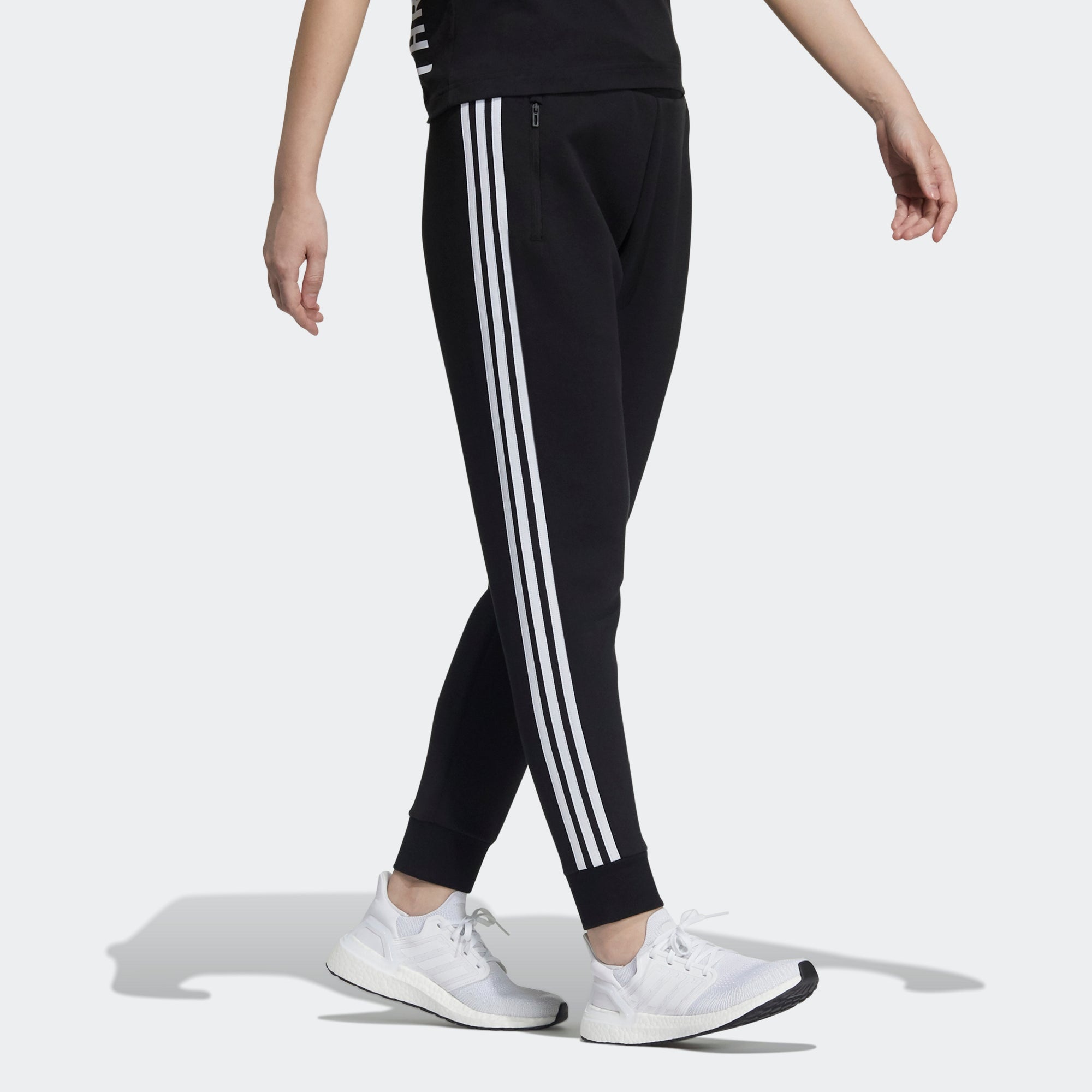 (WMNS) adidas Fi Pt Dk Side Stripe Bundle Feet Sports Pants/Trousers/Joggers Black GT6826 - 4