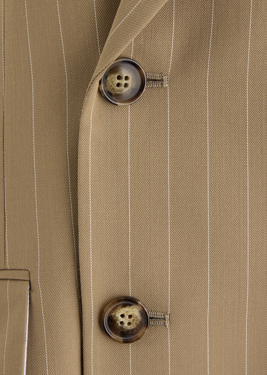 Victoria Beckham Pinstriped Double-breasted Wool Blazer - 5