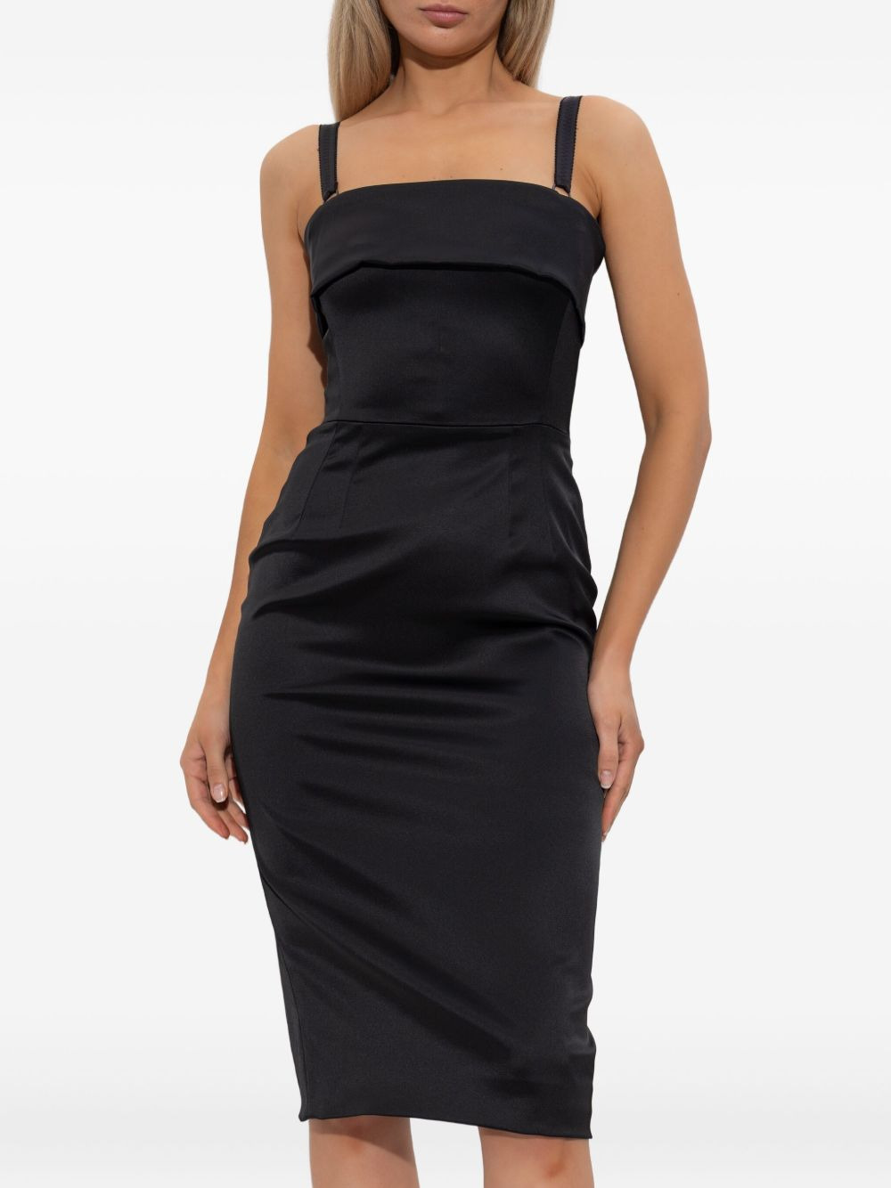 satin strap dress - 3