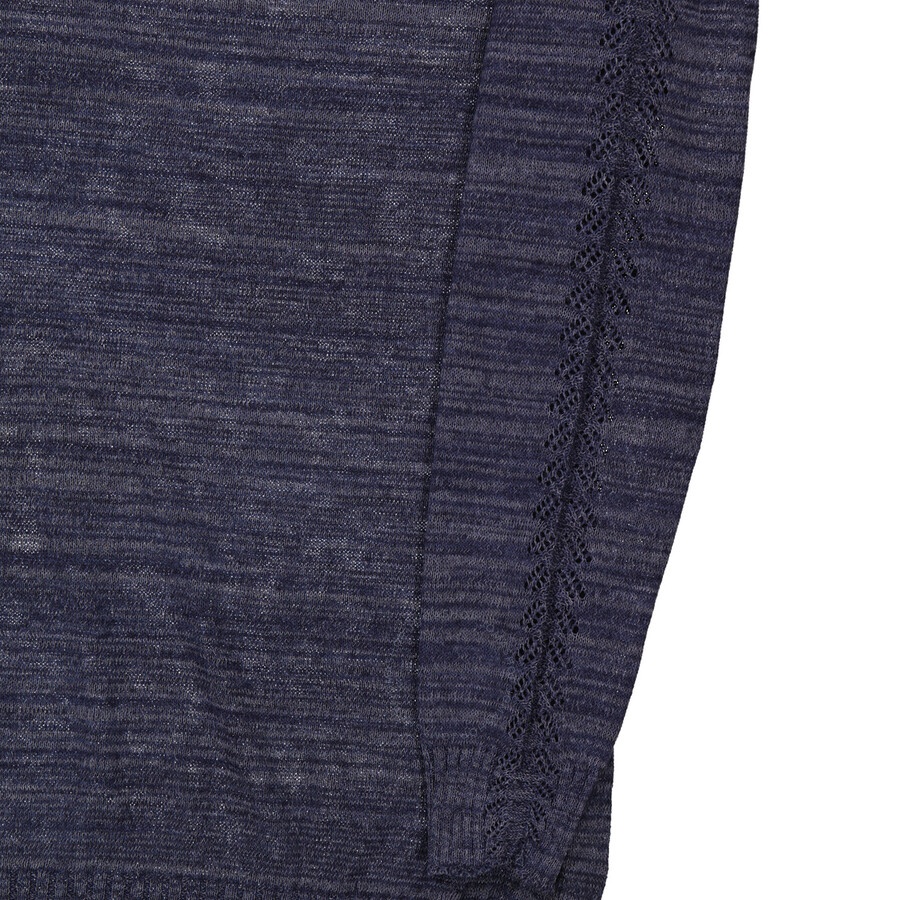 Yohji Yamamoto Navy Open Work Po Sweater, Brand Size 3 (Large) - 2