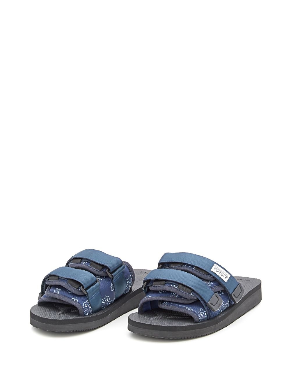 logo-patch sandals - 5