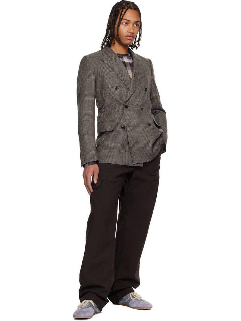 Dries Van Noten Brown Wool Blazer outlook