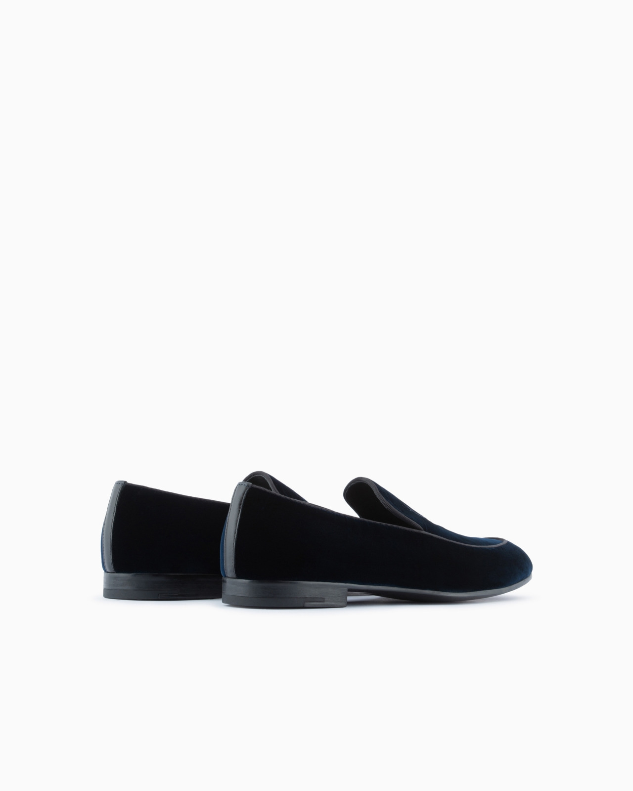 Velvet loafers with embroidered logo - 3